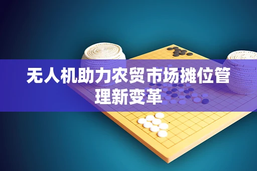 无人机助力农贸市场摊位管理新变革