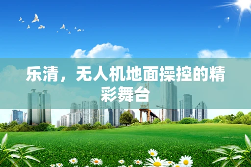 乐清，无人机地面操控的精彩舞台