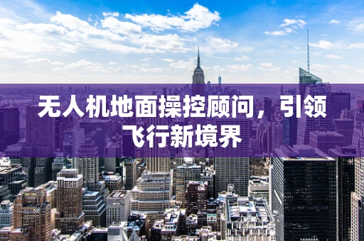 无人机地面操控顾问，引领飞行新境界