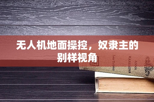 无人机地面操控，奴隶主的别样视角