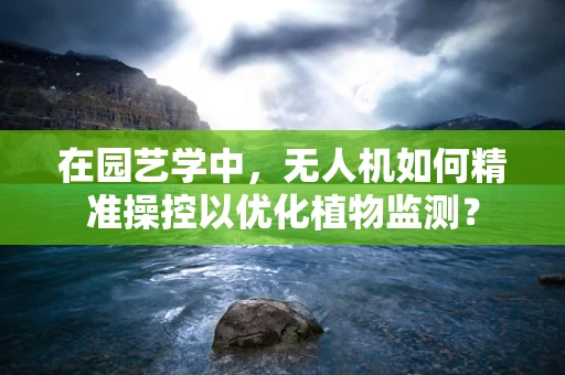 在园艺学中，无人机如何精准操控以优化植物监测？
