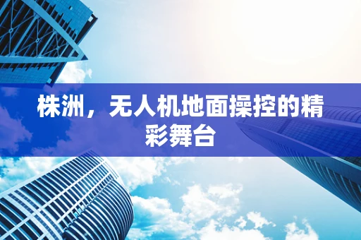 株洲，无人机地面操控的精彩舞台