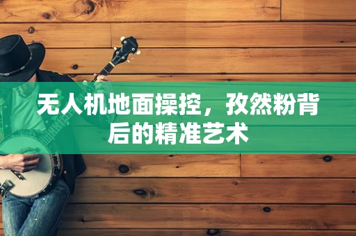 无人机地面操控，孜然粉背后的精准艺术