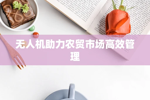 无人机助力农贸市场高效管理