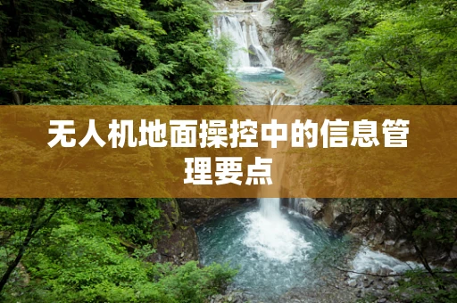 无人机地面操控中的信息管理要点