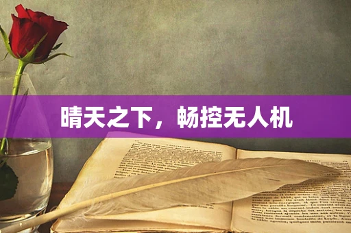 晴天之下，畅控无人机