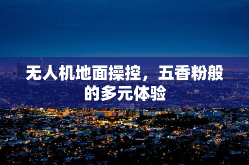 无人机地面操控，五香粉般的多元体验