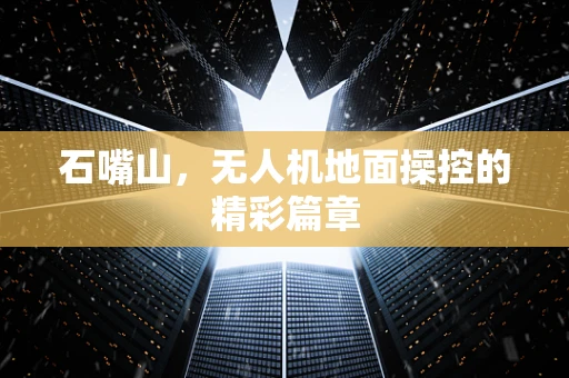 石嘴山，无人机地面操控的精彩篇章
