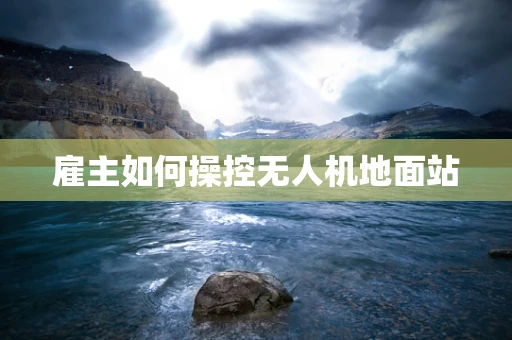 雇主如何操控无人机地面站