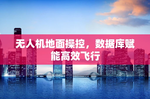 无人机地面操控，数据库赋能高效飞行