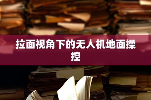 拉面视角下的无人机地面操控