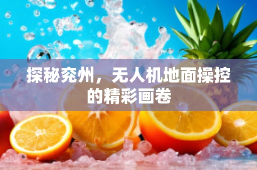 探秘兖州，无人机地面操控的精彩画卷