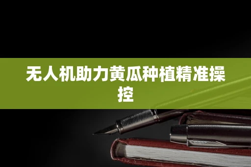 无人机助力黄瓜种植精准操控