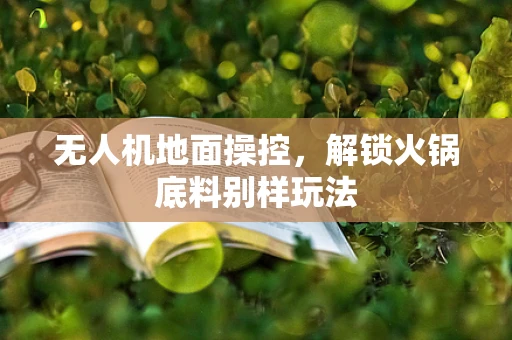 无人机地面操控，解锁火锅底料别样玩法