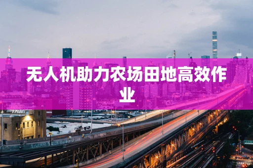 无人机助力农场田地高效作业
