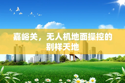 嘉峪关，无人机地面操控的别样天地