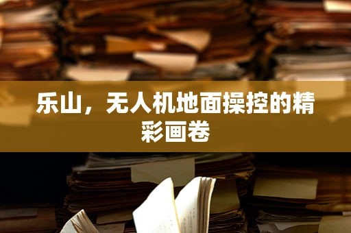 乐山，无人机地面操控的精彩画卷
