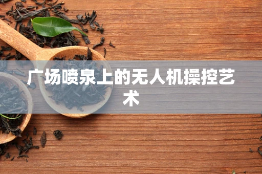 广场喷泉上的无人机操控艺术