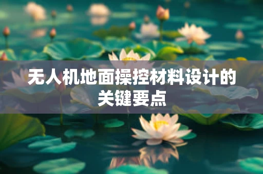 无人机地面操控材料设计的关键要点