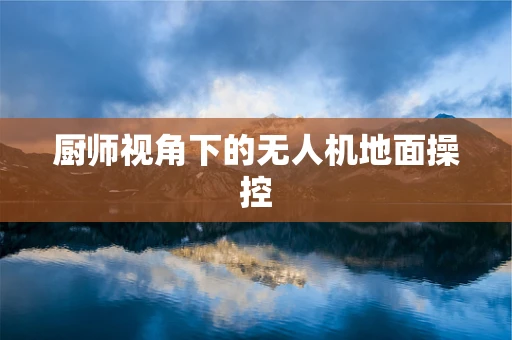 厨师视角下的无人机地面操控