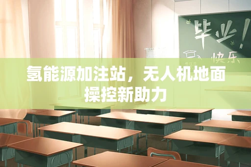 氢能源加注站，无人机地面操控新助力