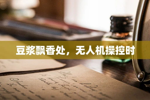 豆浆飘香处，无人机操控时