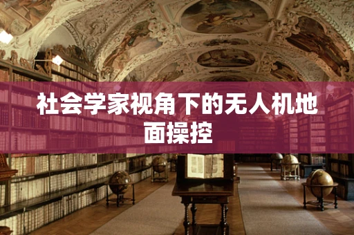 社会学家视角下的无人机地面操控