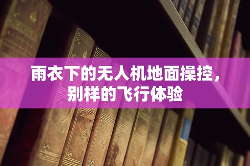 雨衣下的无人机地面操控，别样的飞行体验