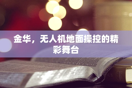 金华，无人机地面操控的精彩舞台