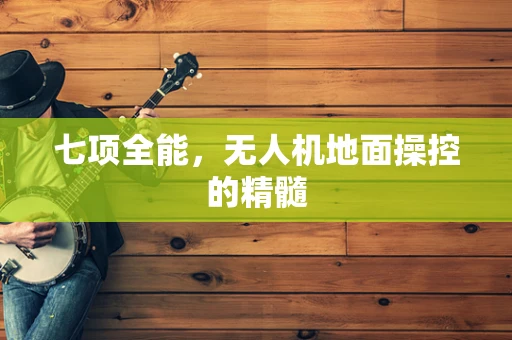 七项全能，无人机地面操控的精髓