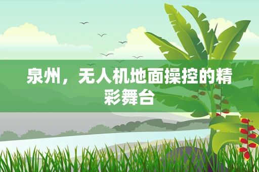 泉州，无人机地面操控的精彩舞台