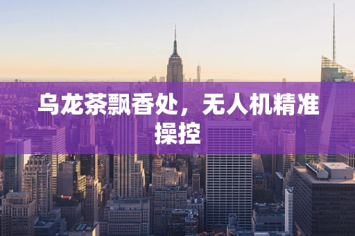乌龙茶飘香处，无人机精准操控