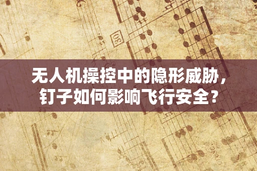 无人机操控中的隐形威胁，钉子如何影响飞行安全？