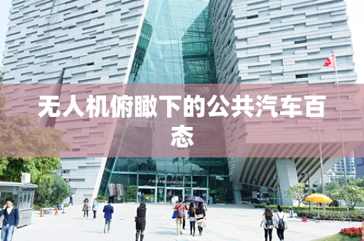 无人机俯瞰下的公共汽车百态