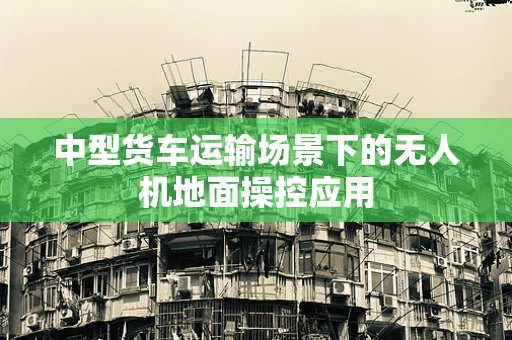 中型货车运输场景下的无人机地面操控应用